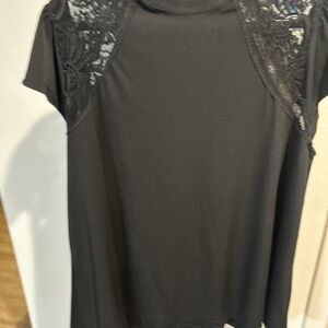 Elegant Black Lace Women's Top